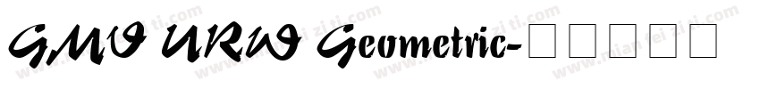 GMV URW Geometric字体转换